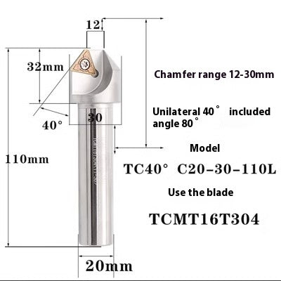 6039 Machining center 15 20 25 30 35 40 45 50 55 60 65 70 75 degree chamfering toolholder TCMT Shandong Denso Pricision Tools Co.,Ltd.